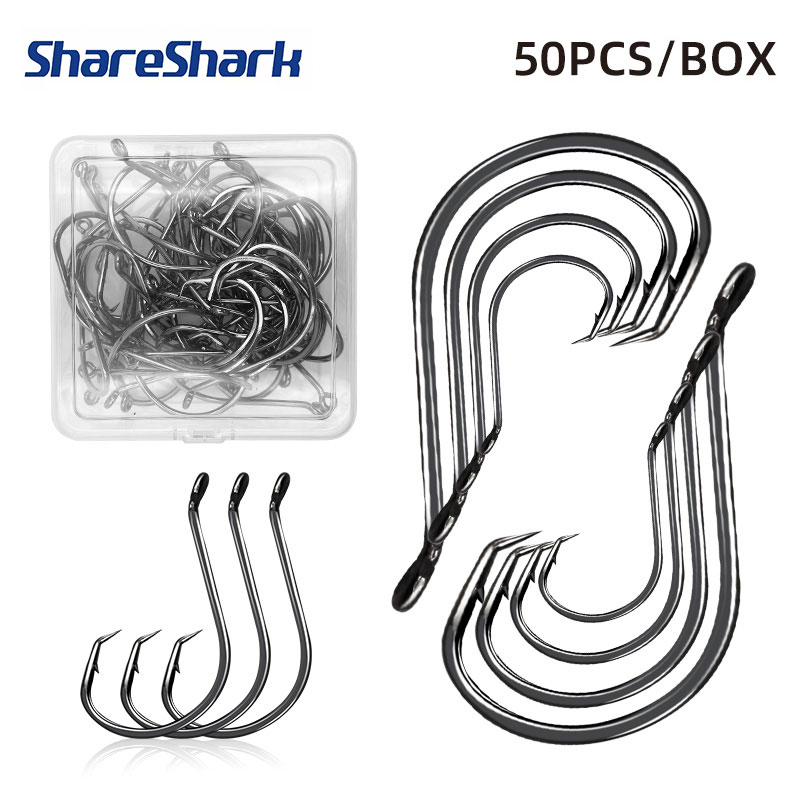ShareShark 50pcs/box 7384 High - Fishing Hook Circle ulasan dan harga
