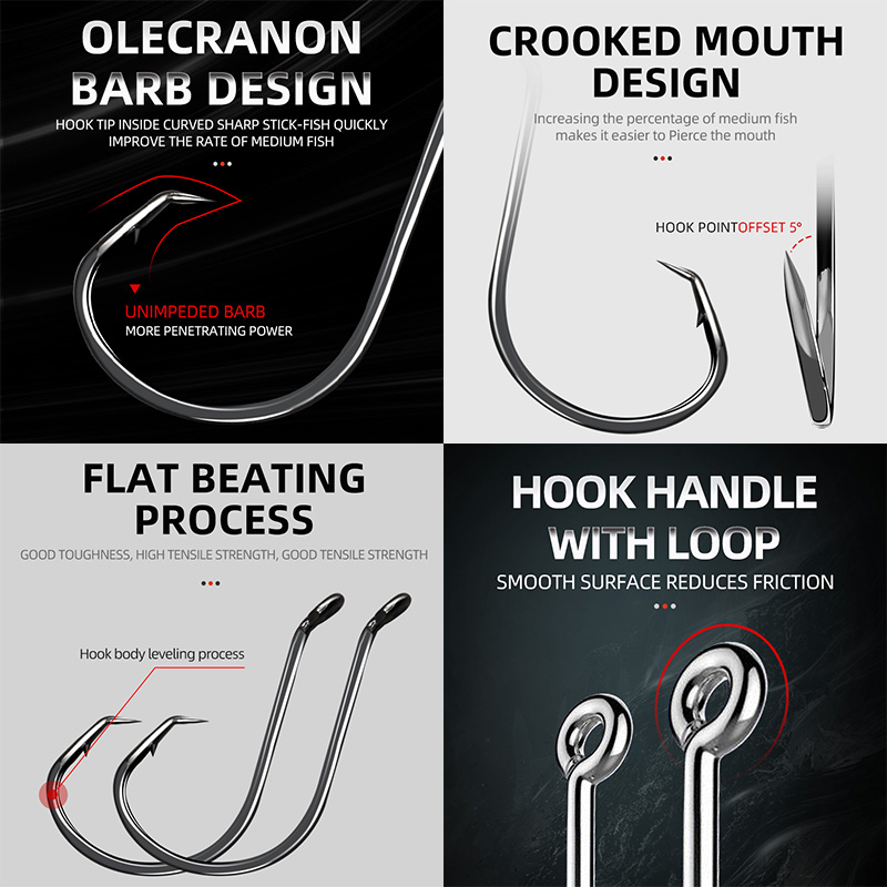 ShareShark 50pcs/box 7384 High - Fishing Hook Circle ulasan dan harga