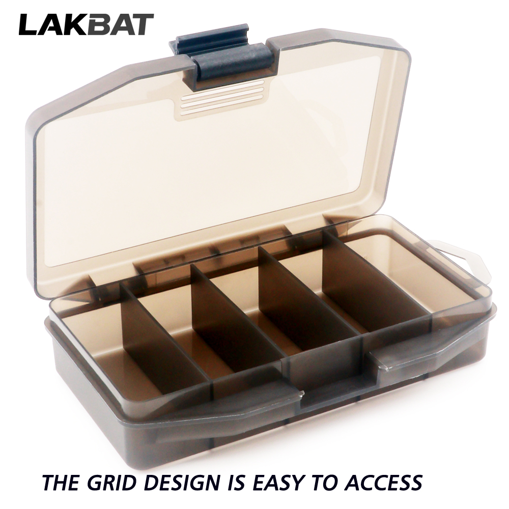 LAKBAT 5-Compartment Portable  - Fishing Hook Size ulasan dan harga