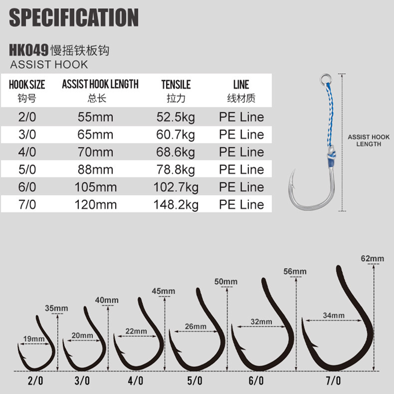 2pcs/bag High Carbon Steel Slo - Fishing Hook Offset ulasan dan harga