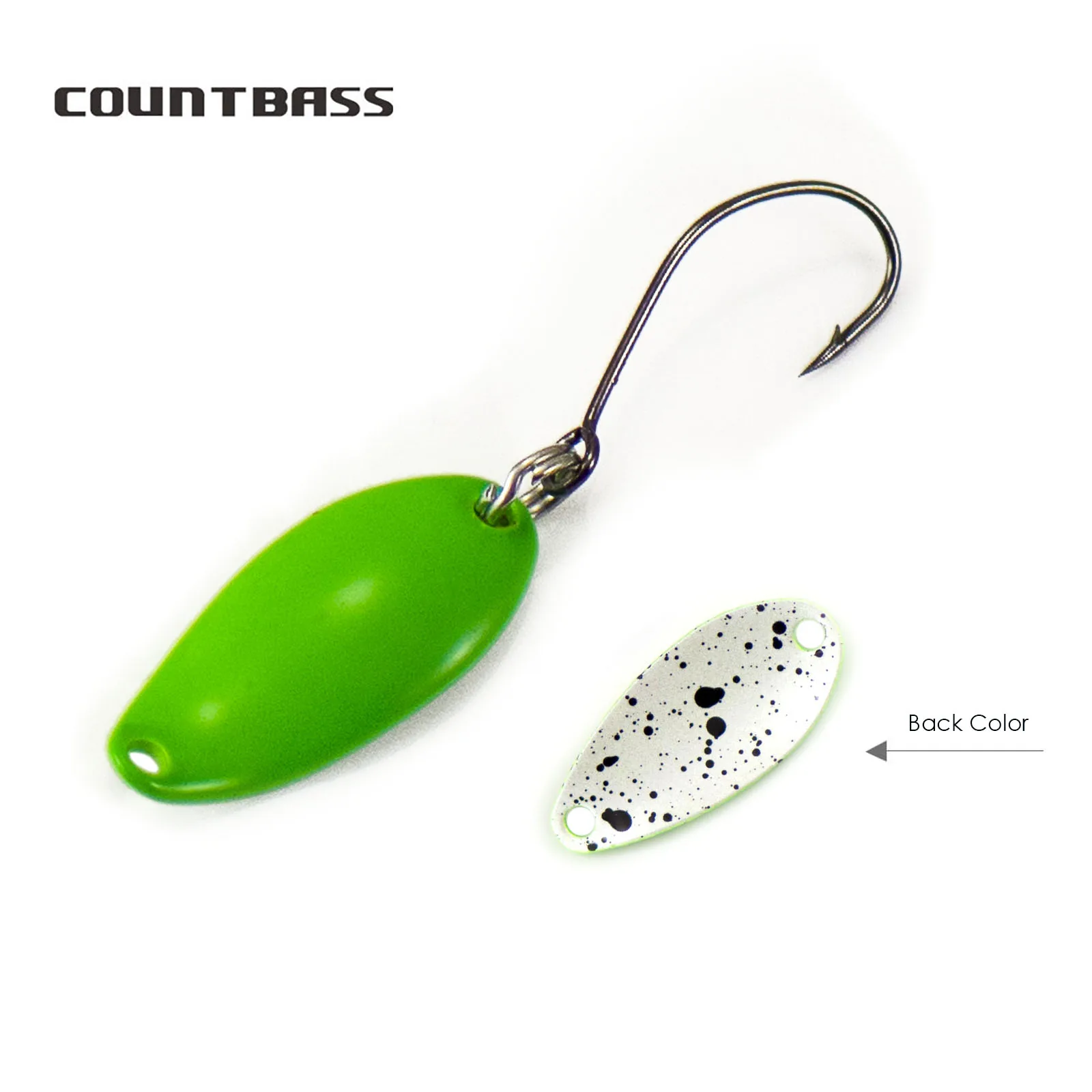 Countbass Trout Spoon With Kor - Fishing Hook Size ulasan dan harga