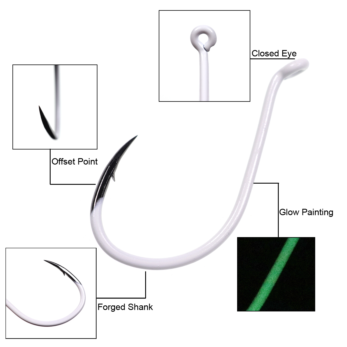 25pcs/box Luminous Imported St - Fishing Hook Assortment ulasan dan harga